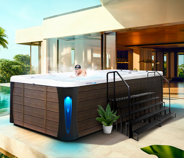 Calspas hot tub being used in a family setting - Rosario