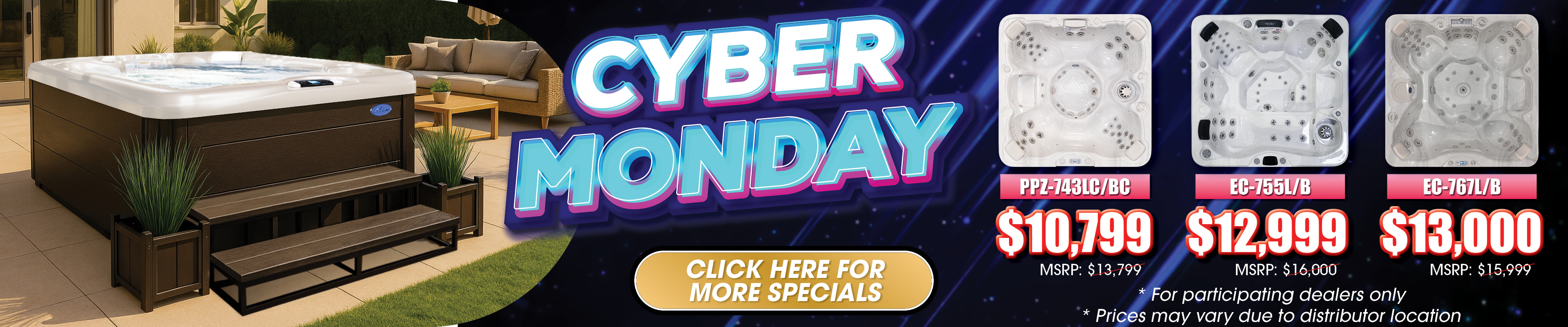 Calspas hot tub being used in a family setting - Rosario