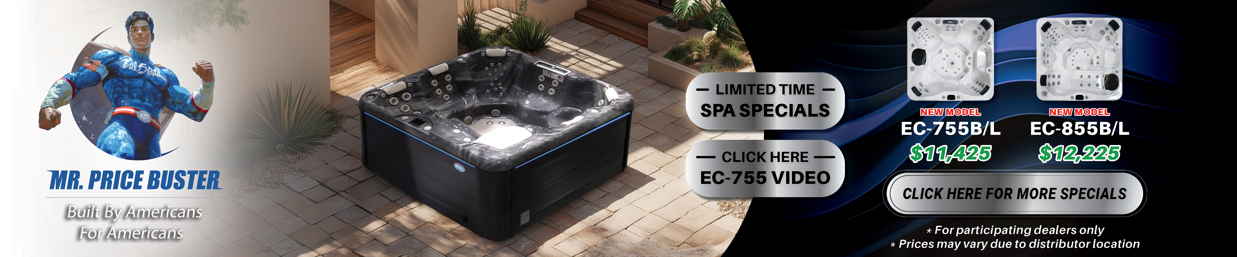 Calspas hot tub being used in a family setting - Rosario